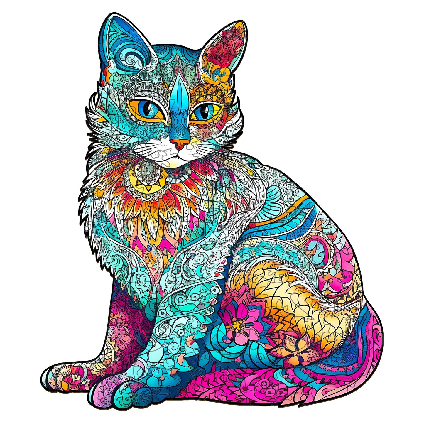 Graceful Cat - Wooden Jigsaw Puzzle
