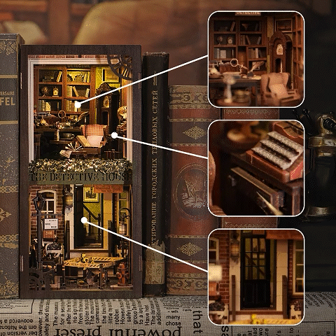 DIY Book Nook Kit(Rose Detective Agency)