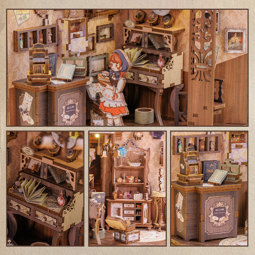 DIY Book Nook Kit(Grandfather’s Antique Store)