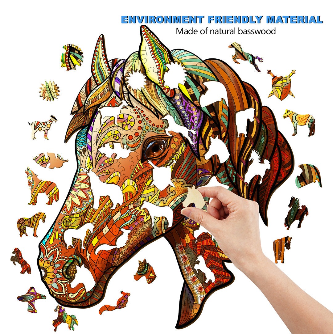 Spirited Horse - Wooden Jigsaw Puzzle