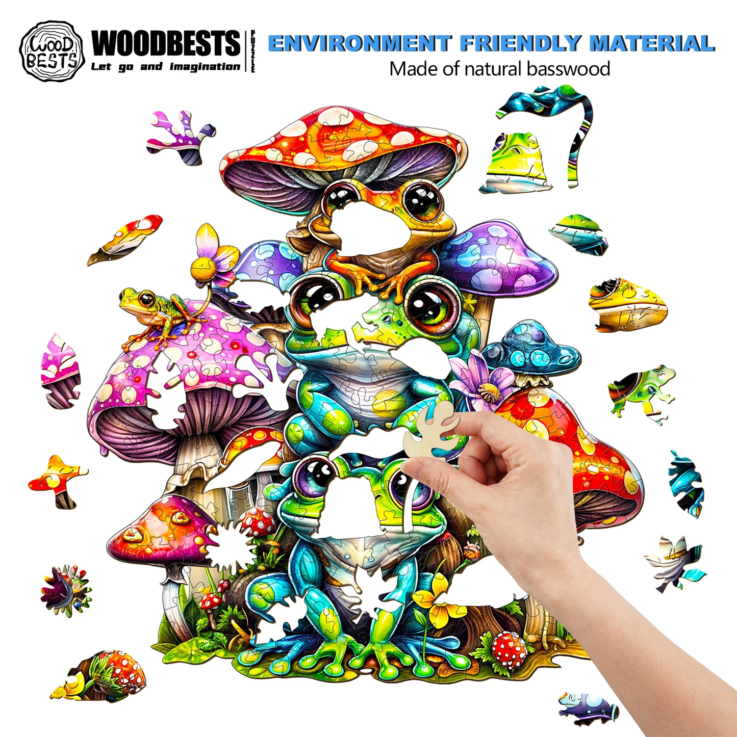 Frog Family - Wooden Jigsaw Puzzle