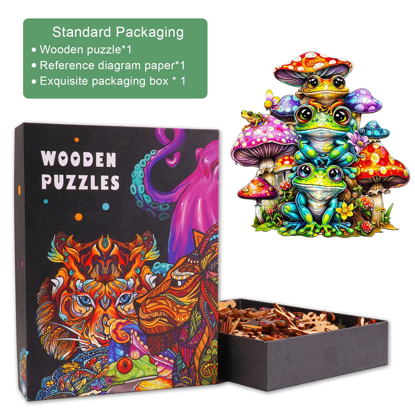 Frog Family - Wooden Jigsaw Puzzle