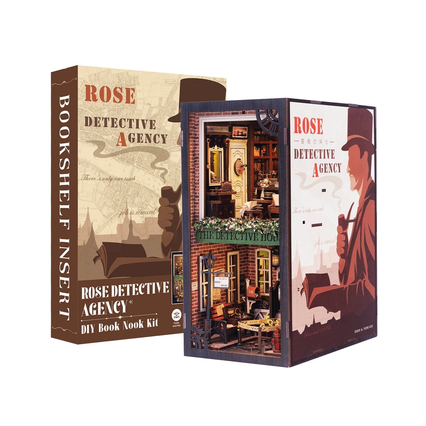 DIY Book Nook Kit(Rose Detective Agency)