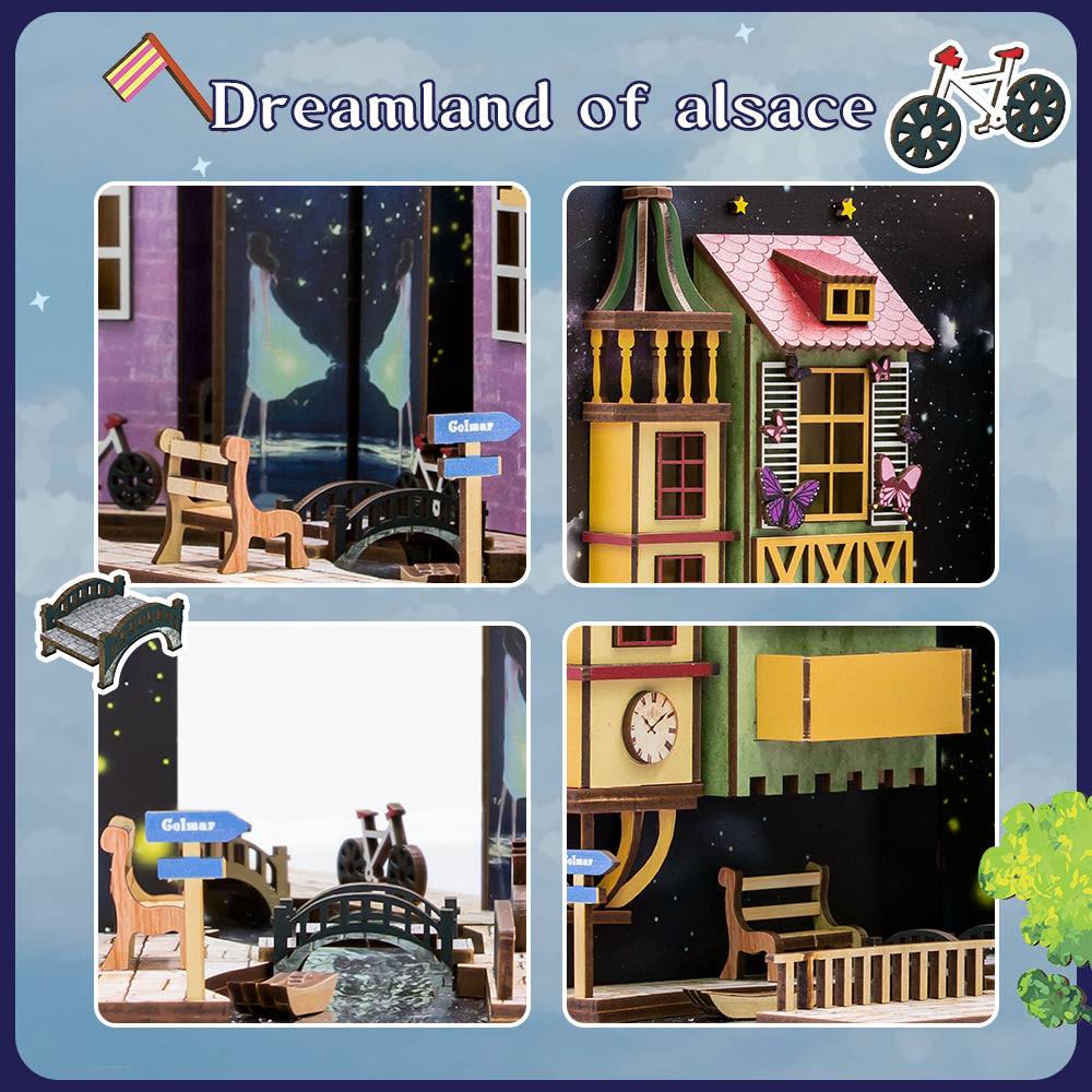 DIY Book Nook Kit (Dreamland Of Alsace)