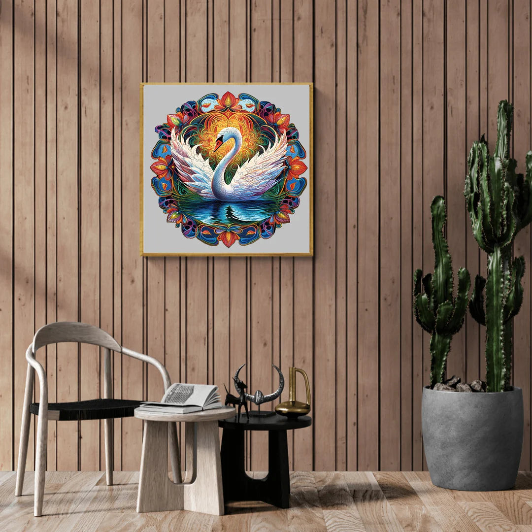 The Elegant Swan - Wooden Jigsaw Puzzle