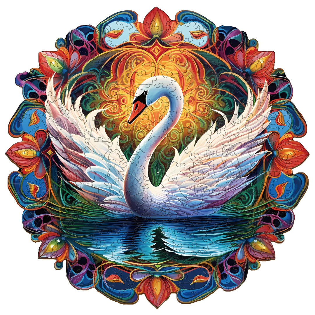 The Elegant Swan - Wooden Jigsaw Puzzle