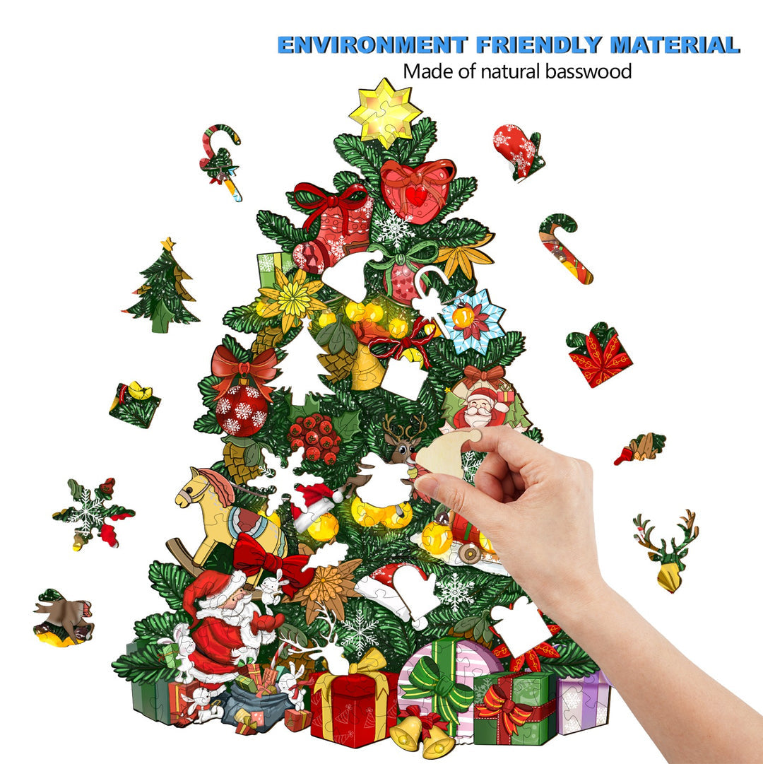 Christmas Tree - Wooden Jigsaw Puzzle