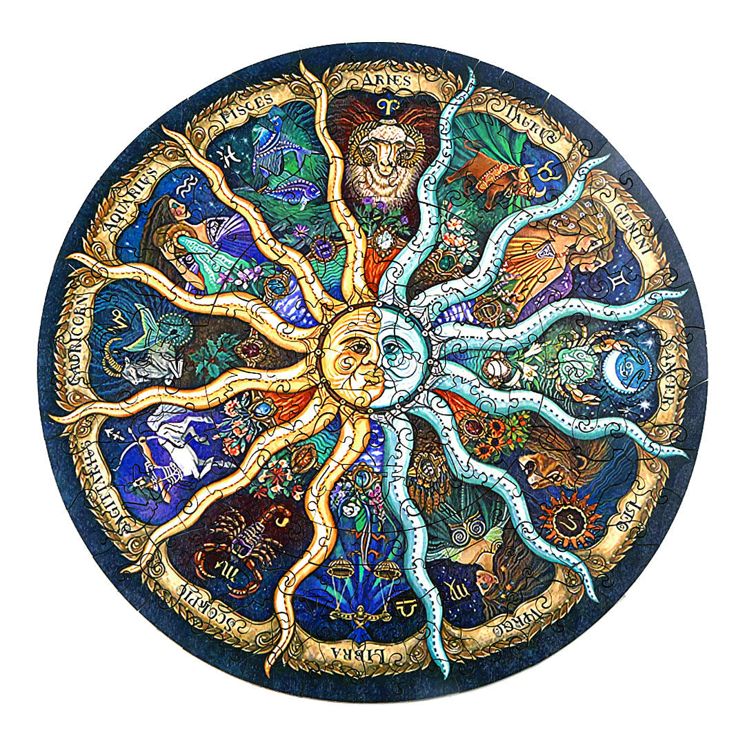 Zodiac Horoscope - Wooden Jigsaw Puzzle