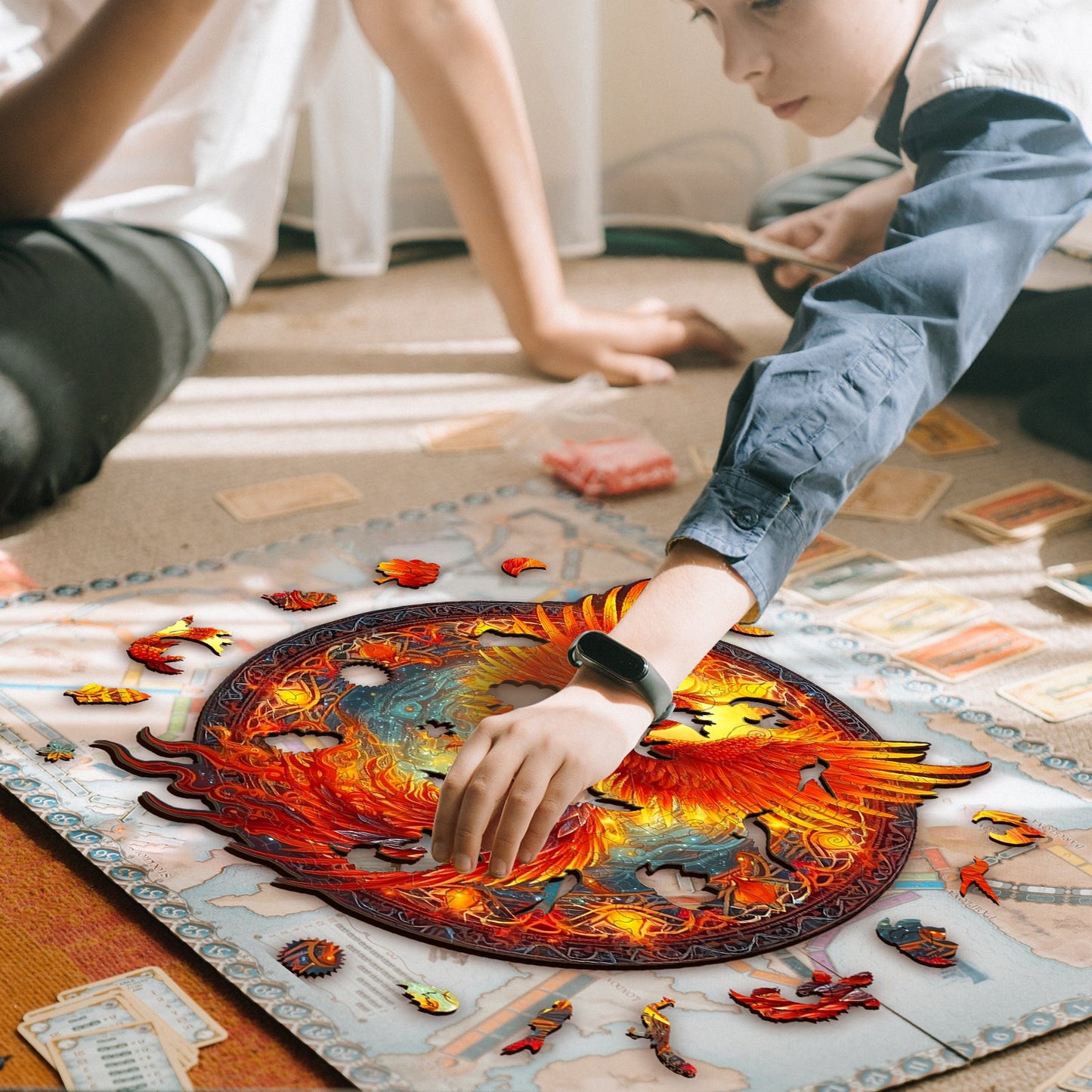 Fire Phoenix - Wooden Jigsaw Puzzle
