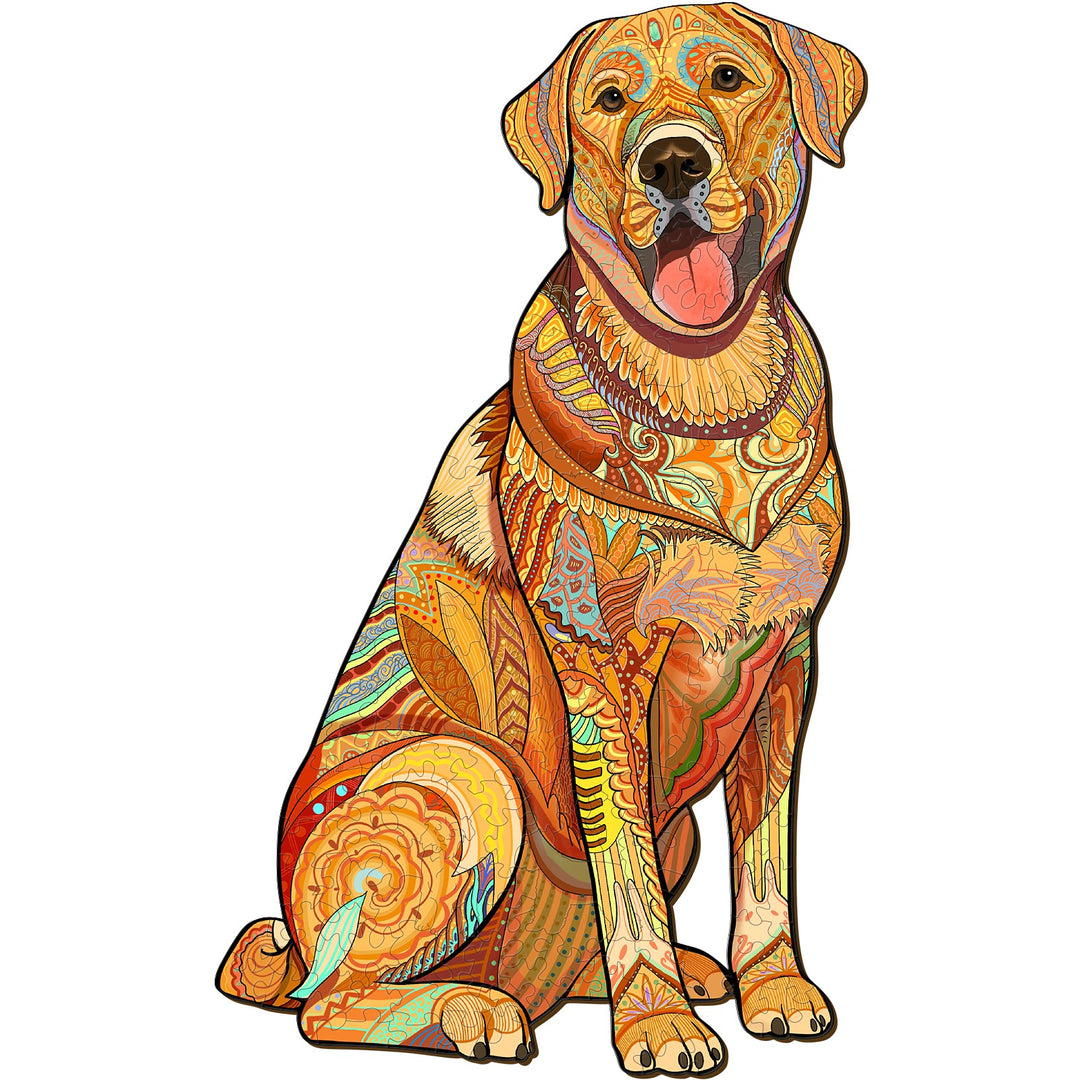 Sitting Labrador - Wooden Jigsaw Puzzle