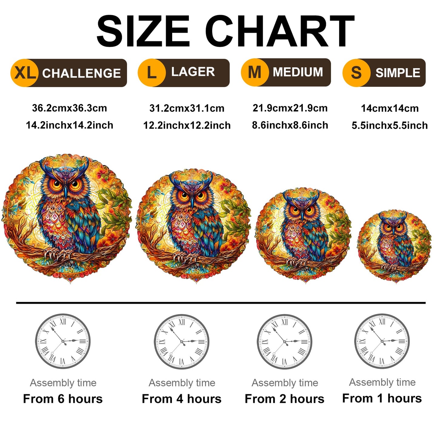Owl - Wooden Jigsaw Puzzle