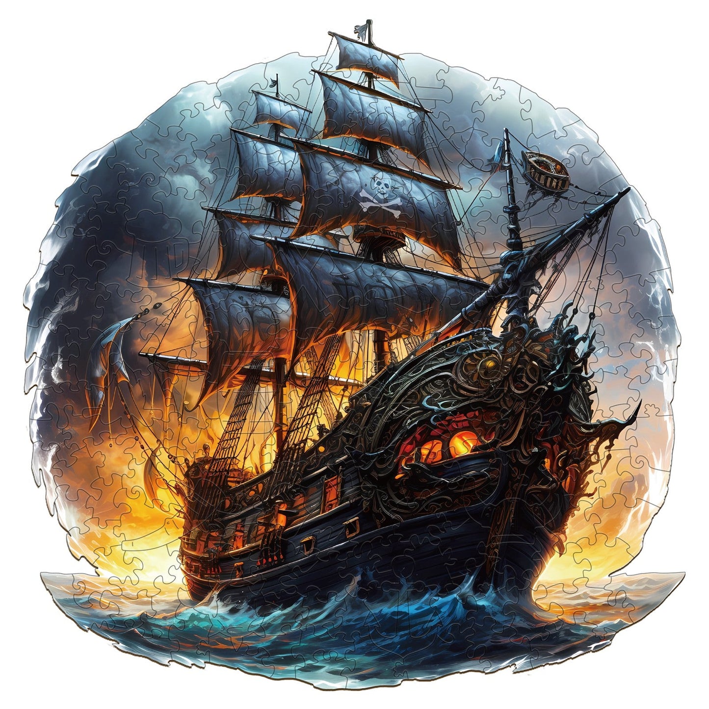 Pirate Ship - Wooden Jigsaw Puzzle