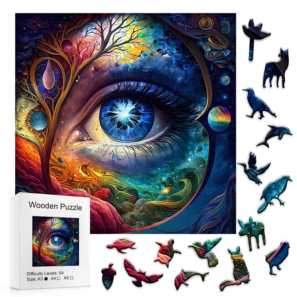 Eternal Eye Galaxy - Wooden Jigsaw Puzzle