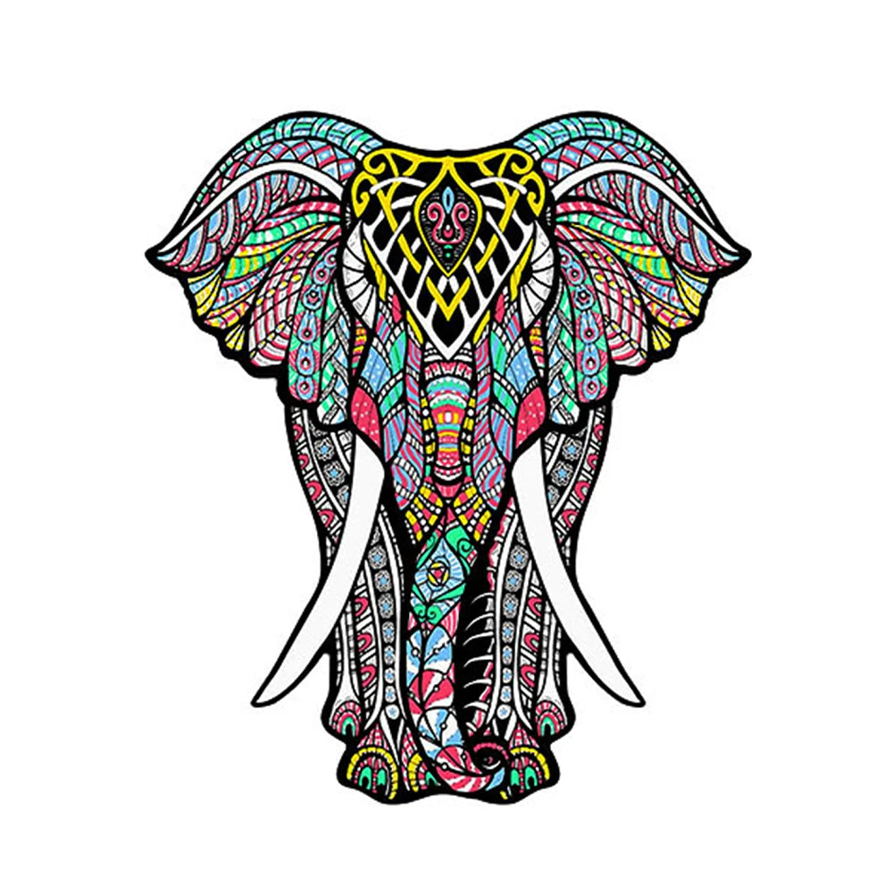 Colorful Elephant - Wooden Jigsaw Puzzle
