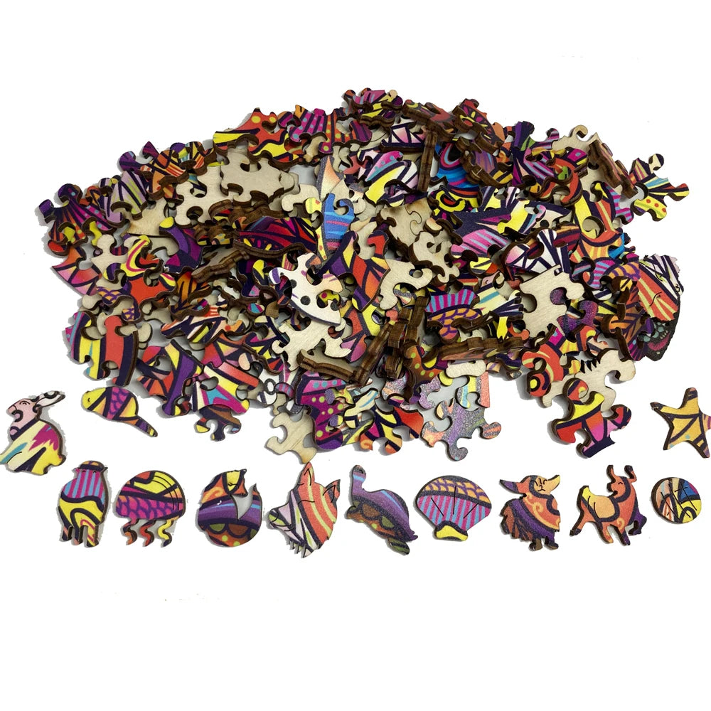 Turtle Ocean Life - Wooden Jigsaw Puzzle