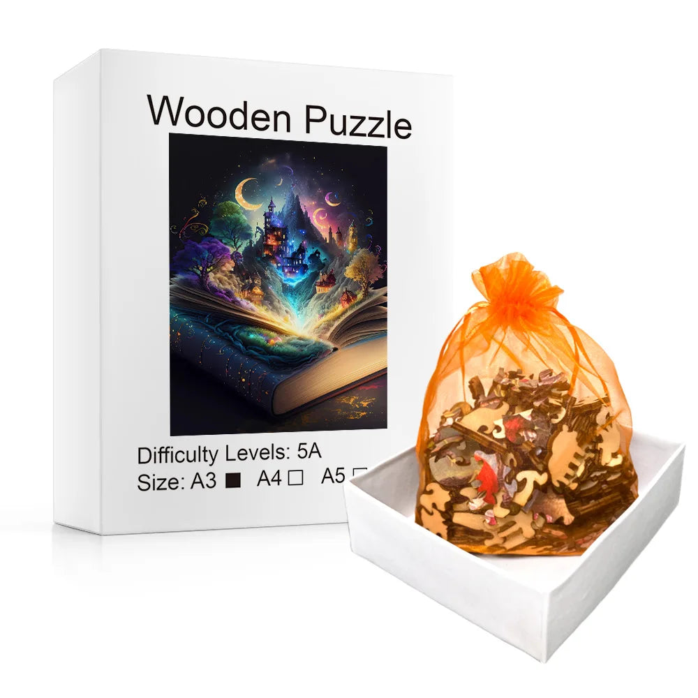 Magical Storybook - Wooden Jigsaw Puzzle