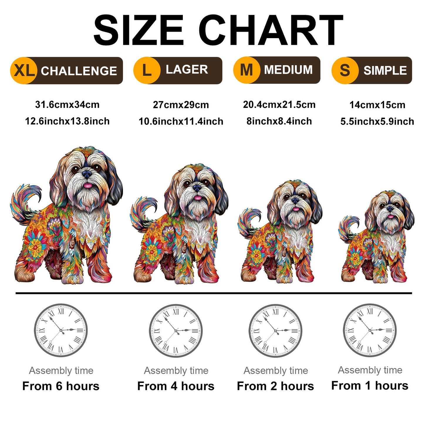 Cute Shih Tzu - Wooden Jigsaw Puzzle