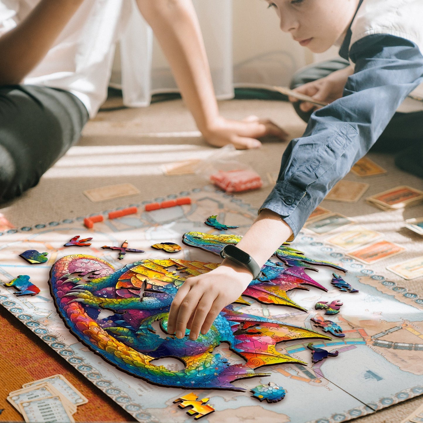Twining Dragon - Wooden Jigsaw Puzzle