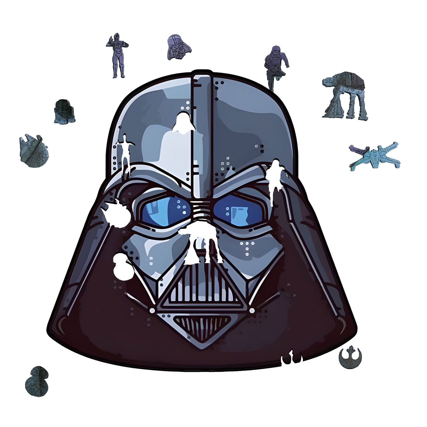 Vaider Helmet - Wooden Jigsaw Puzzle