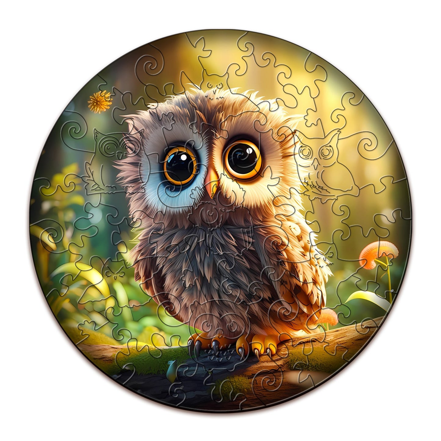 Wooden Jigsaw Puzzle for Kids - Cute Owl