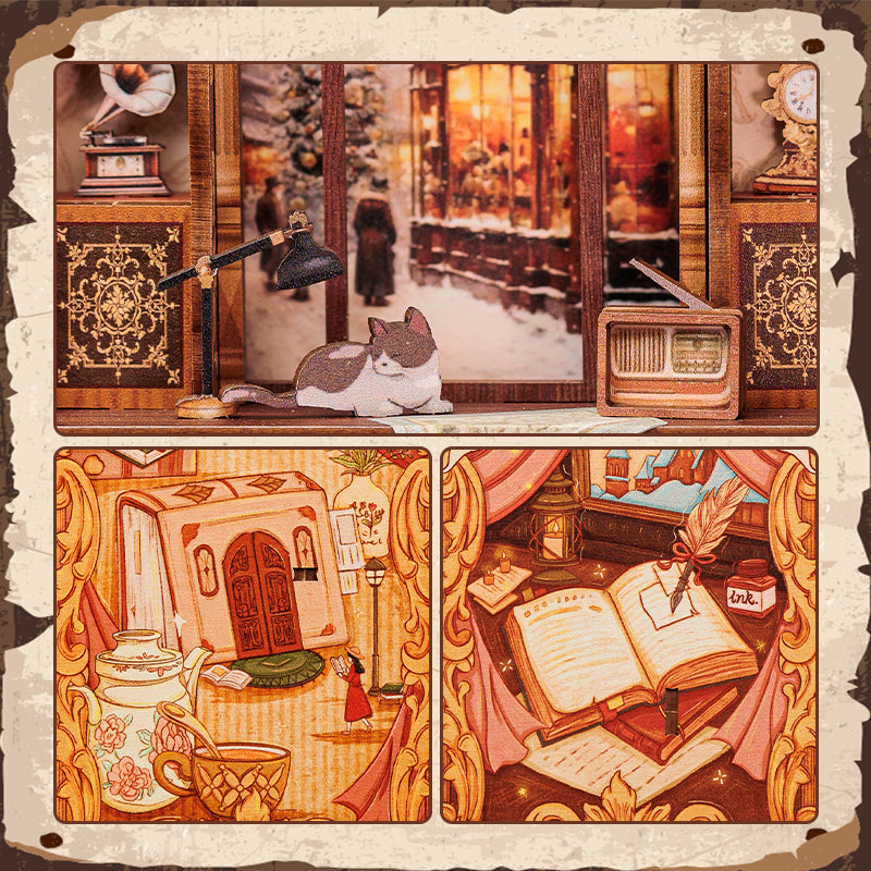 DIY Book Nook Kit(Bookshop Memories)