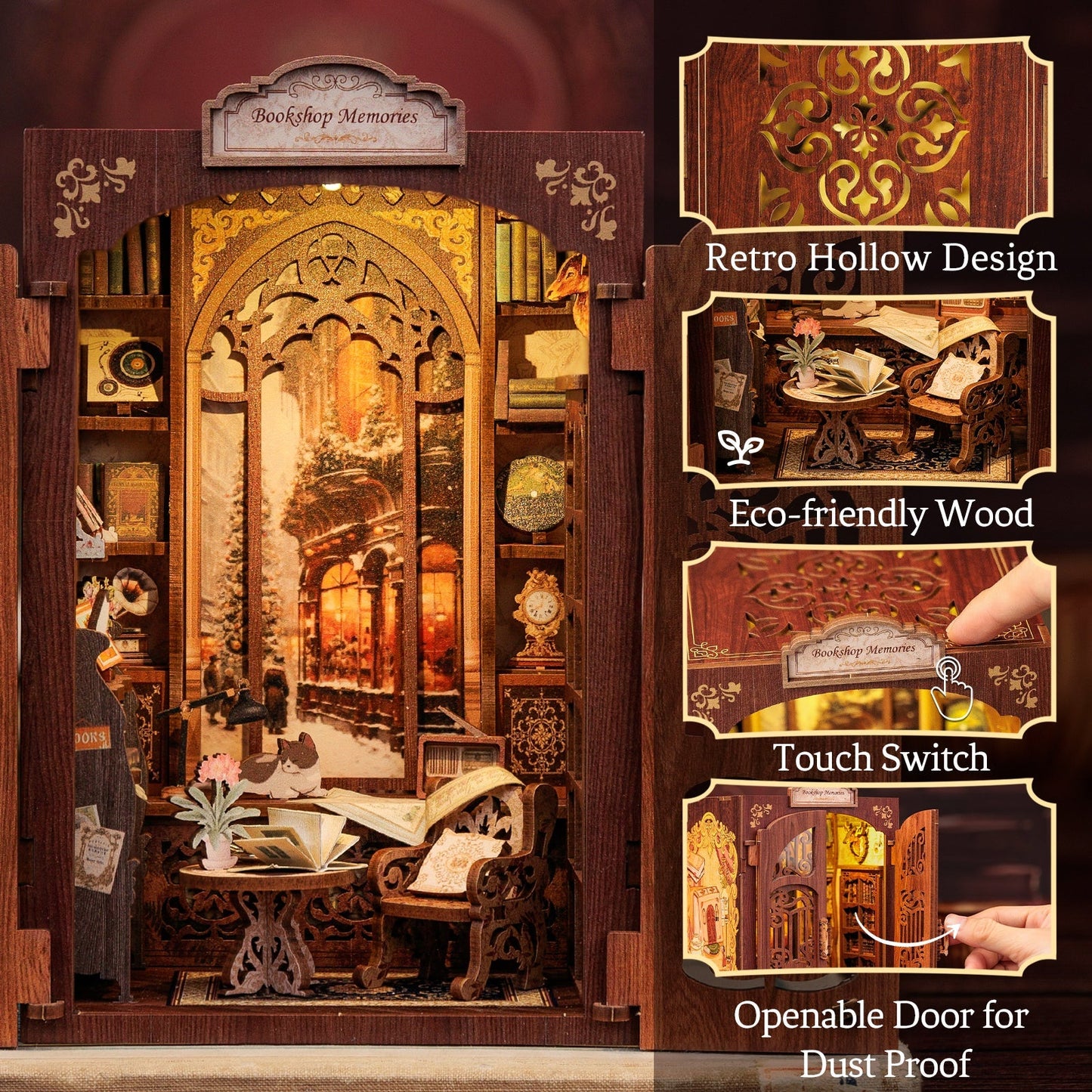 DIY Book Nook Kit(Bookshop Memories)