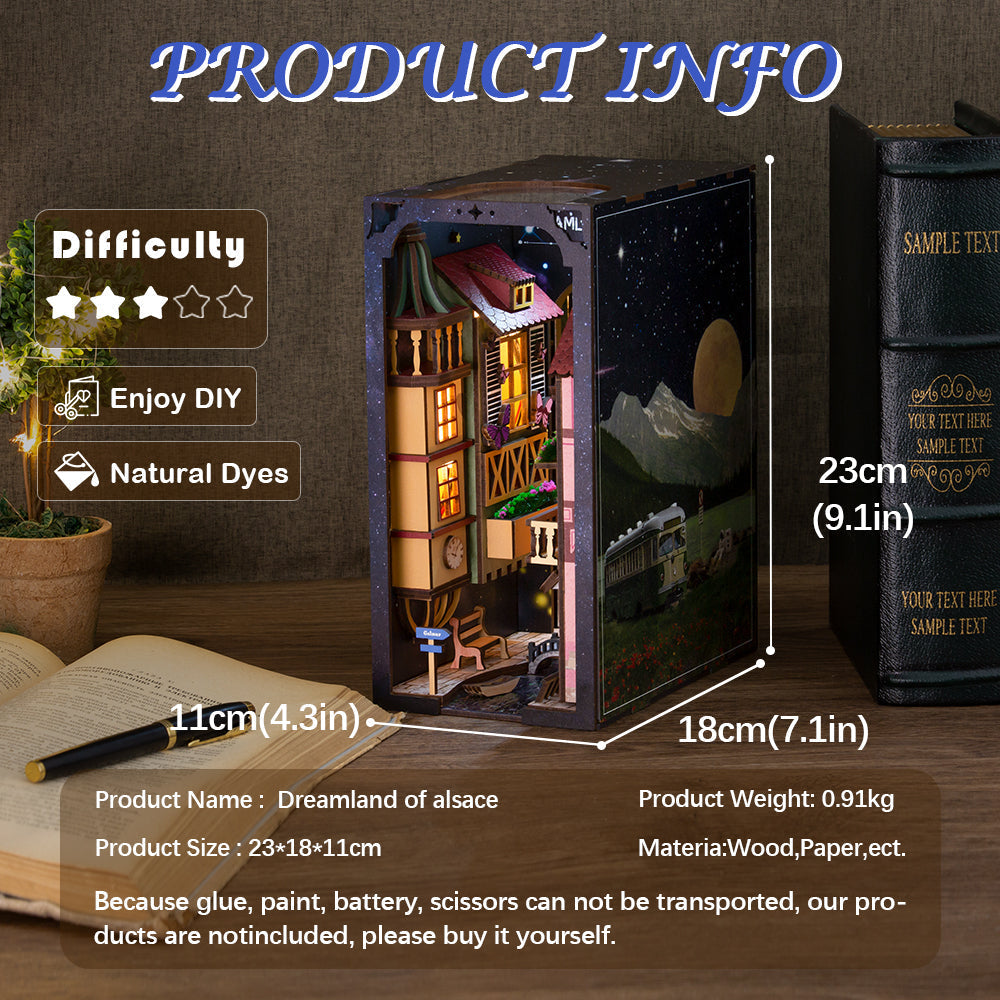 DIY Book Nook Kit (Dreamland Of Alsace)