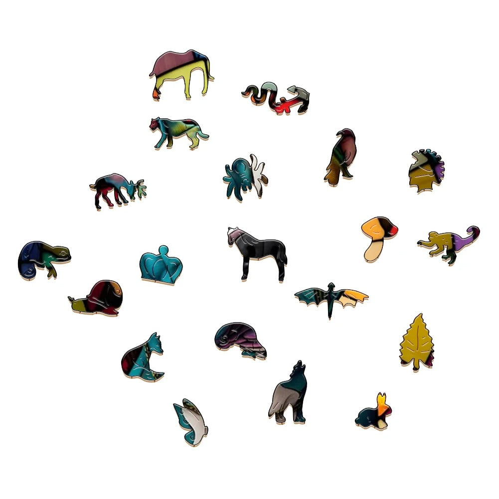 Glass Pit Bull - Wooden Jigsaw Puzzle