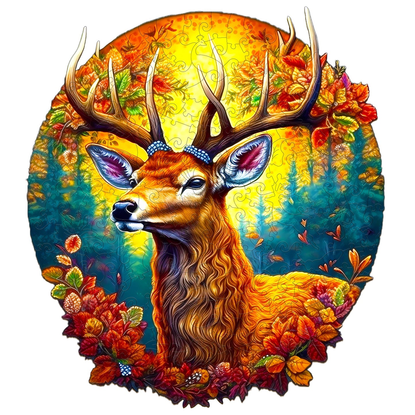 Deer in the Jungle - Wooden Jigsaw Puzzle