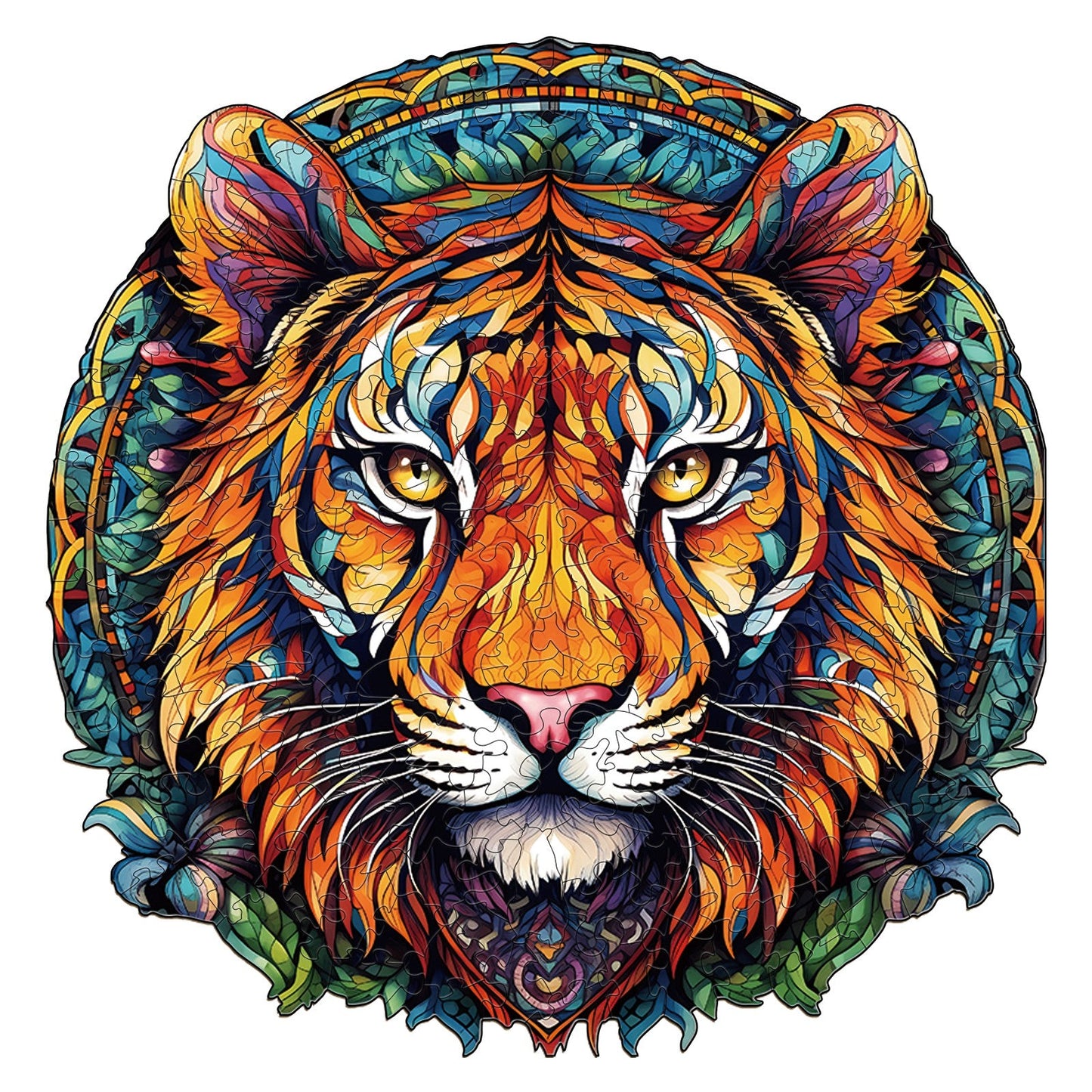 Mandala Tiger - Wooden Jigsaw Puzzle