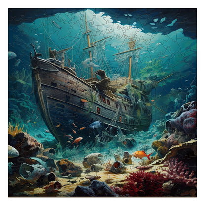 Submarine Adventure - Wooden Jigsaw Puzzle