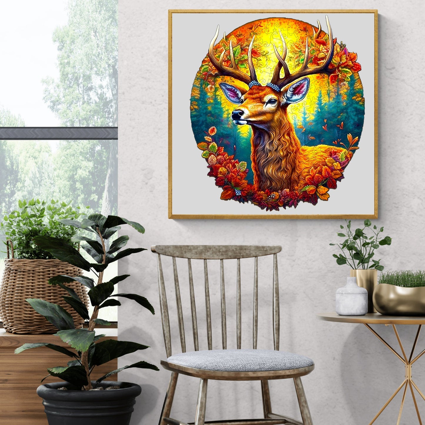 Deer in the Jungle - Wooden Jigsaw Puzzle