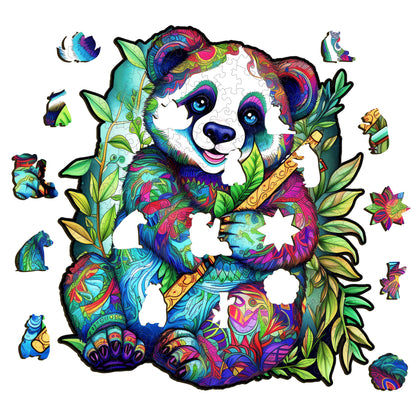 Cute Panda - Wooden Jigsaw Puzzle