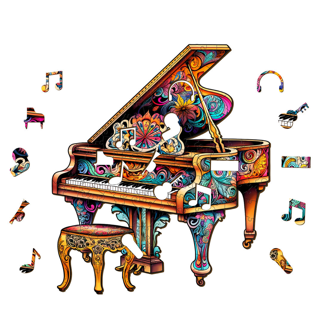 Gorgeous Piano - Wooden Jigsaw Puzzle