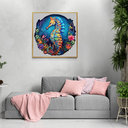 Splendid Seahorse - Wooden Jigsaw Puzzle