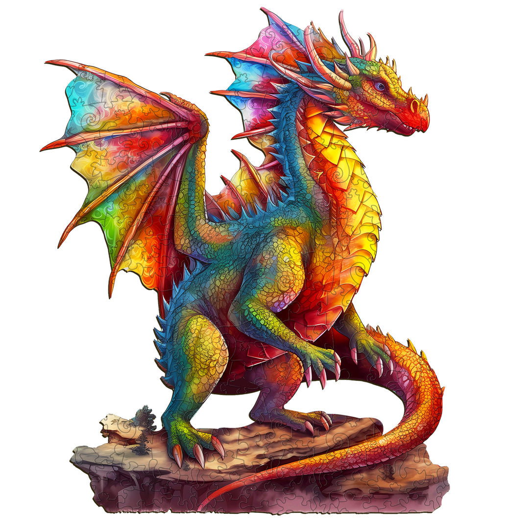 The Standing Dragon - Wooden Jigsaw Puzzle