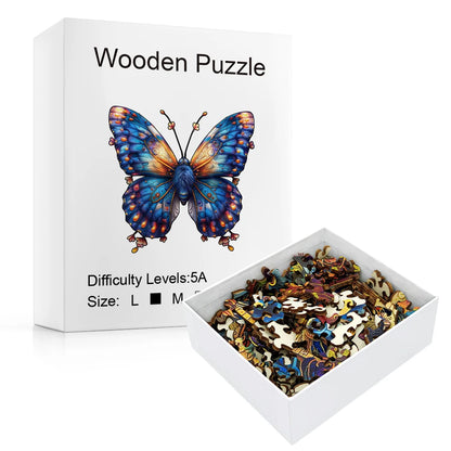 Purple Moth - Wooden Jigsaw Puzzle