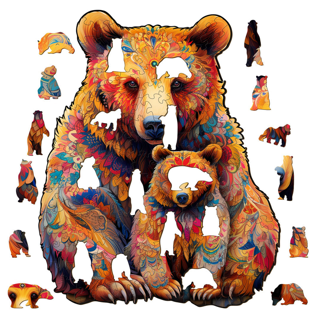 Bear Family - Wooden Jigsaw Puzzle