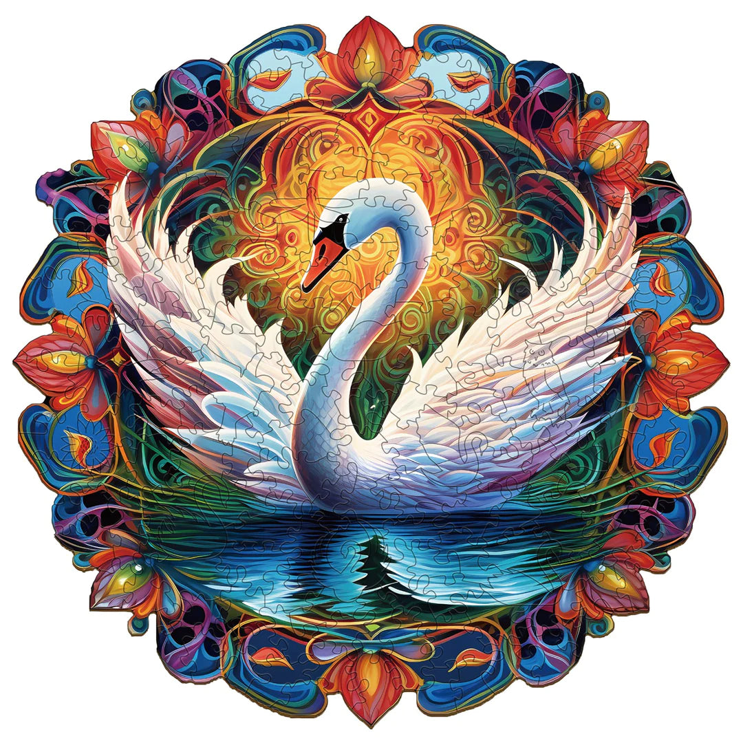 The Elegant Swan  - Wooden Jigsaw Puzzle