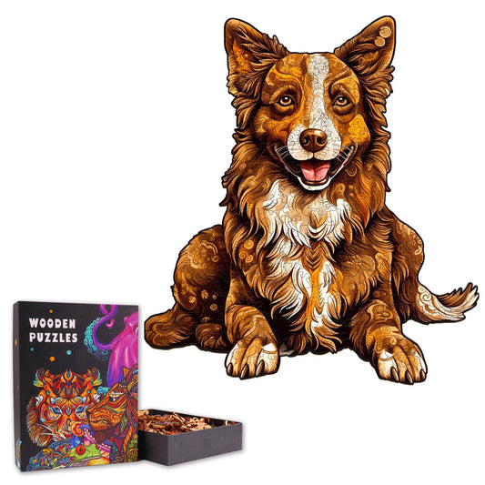 Border Collie - Wooden Jigsaw Puzzle