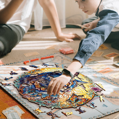 Cat & Butterfly - Wooden Jigsaw Puzzle