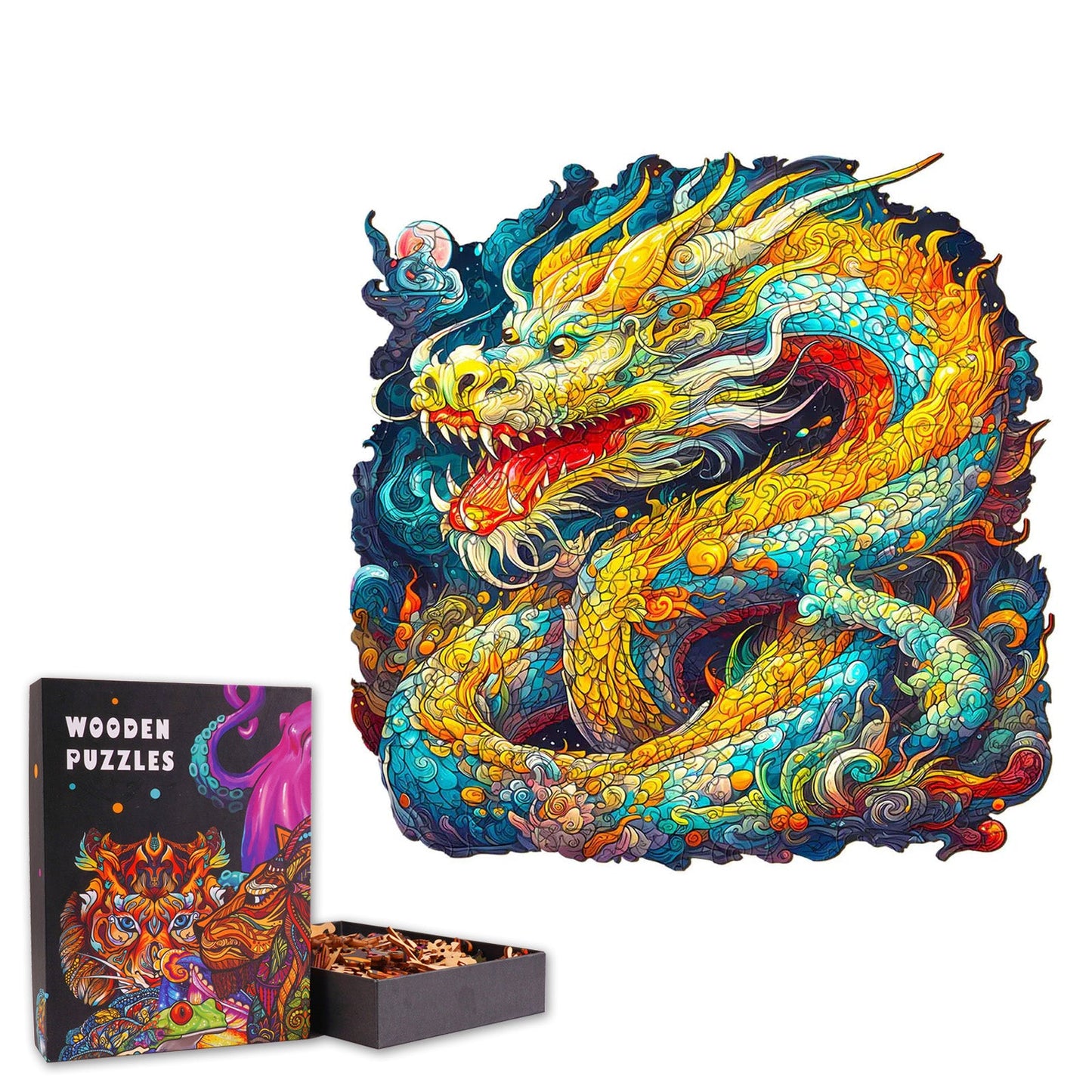 Chinese Dragon  - Wooden Jigsaw Puzzle