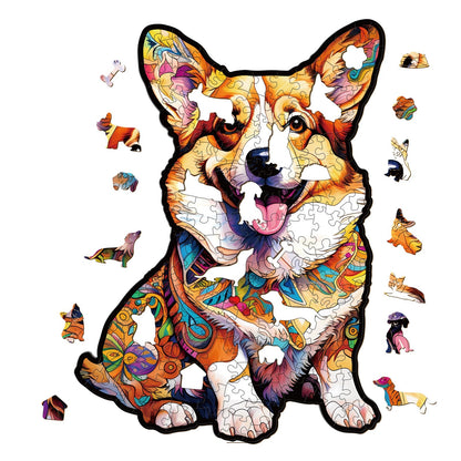 Corgi 2- Wooden Jigsaw Puzzle