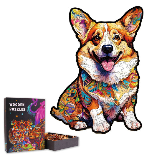 Corgi 2- Wooden Jigsaw Puzzle