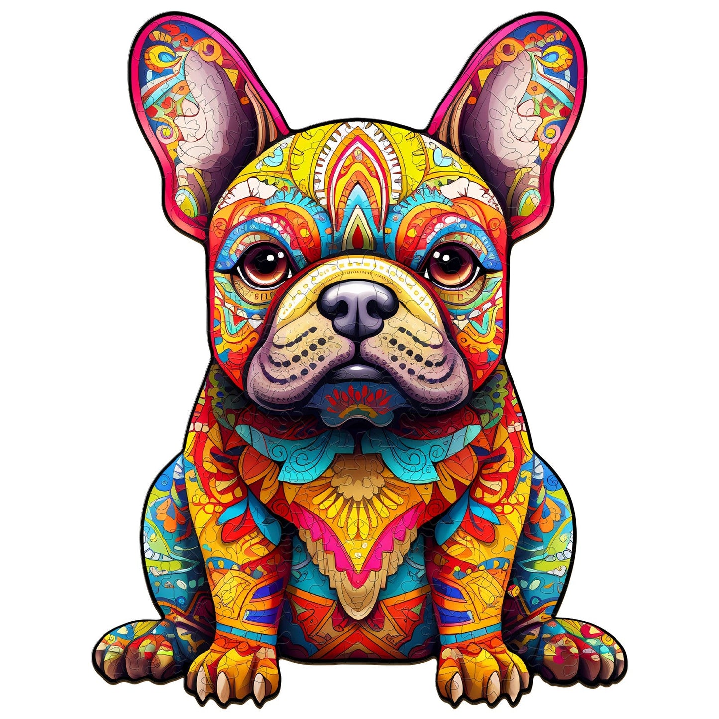 Cute French Bulldog - Wooden Jigsaw Puzzle