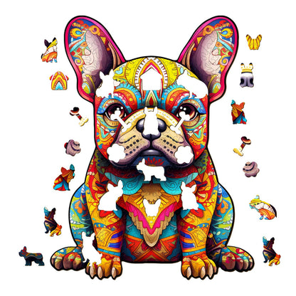 Cute French Bulldog - Wooden Jigsaw Puzzle