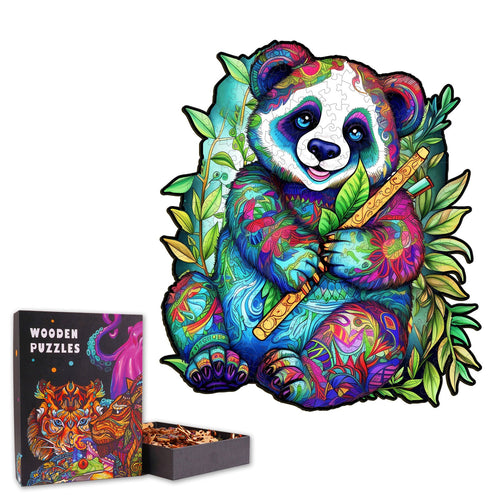 Cute Panda - Wooden Jigsaw Puzzle