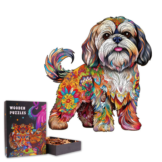 Cute Shih Tzu - Wooden Jigsaw Puzzle