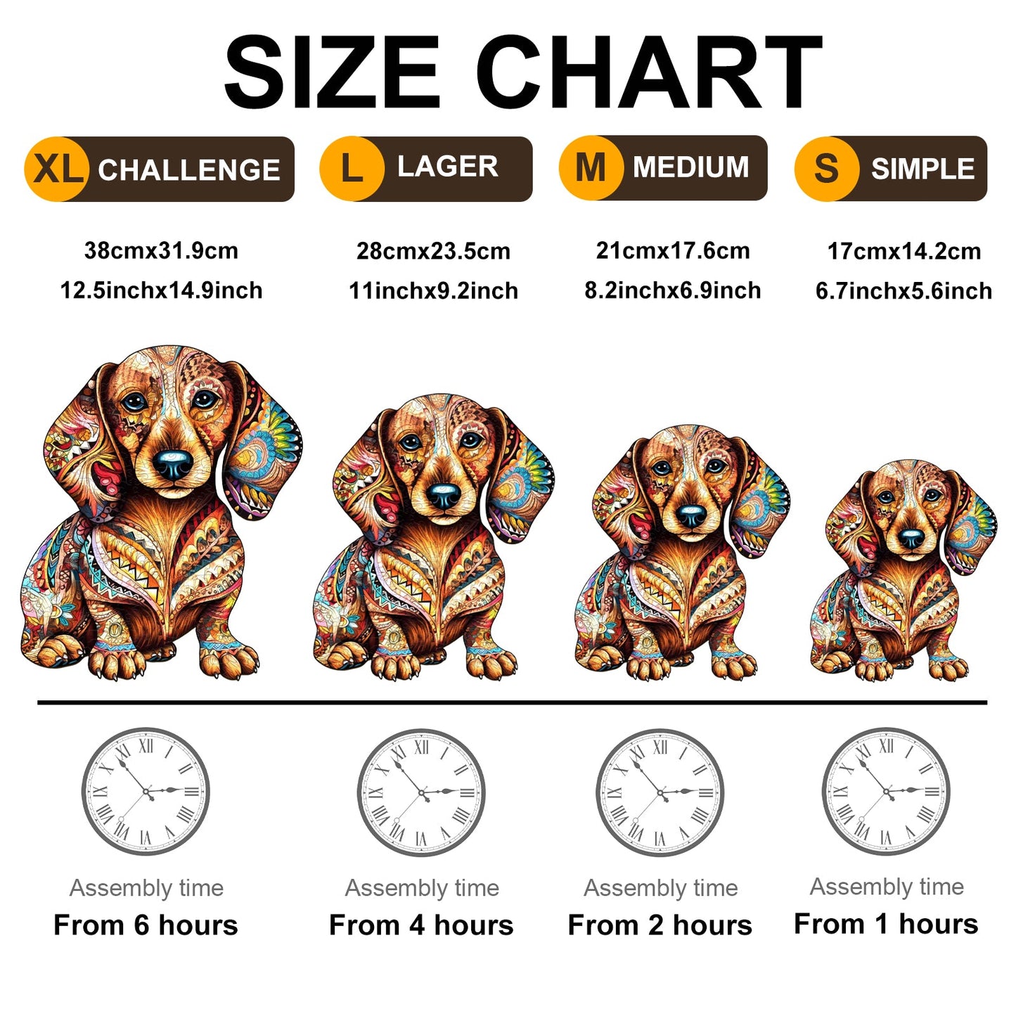 Dachshund - Wooden Jigsaw Puzzle