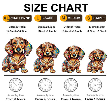 Dachshund - Wooden Jigsaw Puzzle